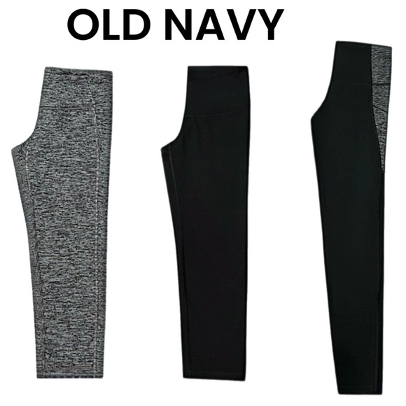 Old Navy Pants - (3) Old Navy Active Go-Dry Leggings